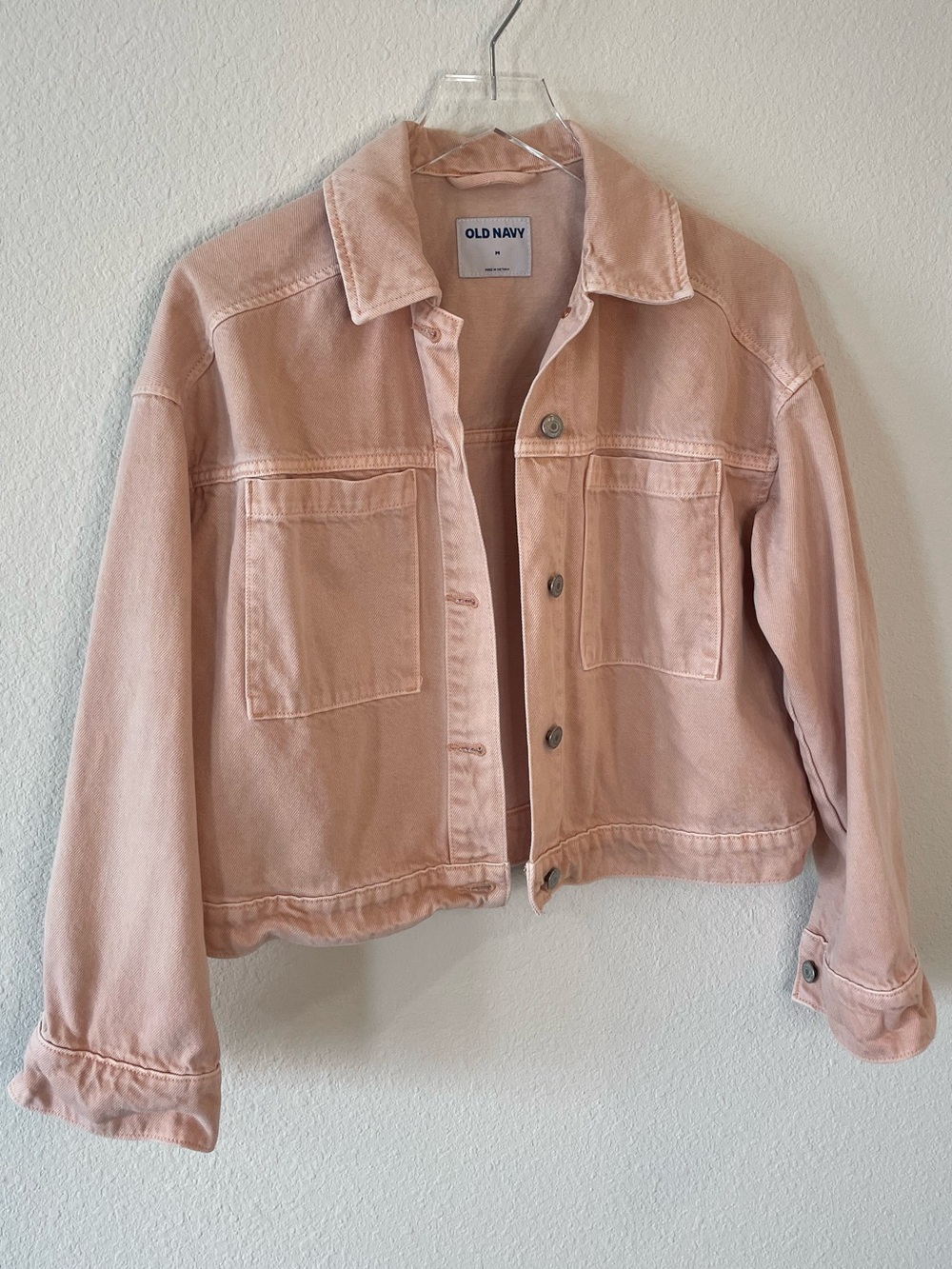 Old Navy Women's Light Pink Denim Jacket